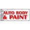 Signmission AUTO BODY & PAINT BANNER SIGN collision insurance car repair small jobs B-120 Auto Body & Paint - alternate 1